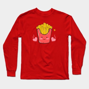 Kawaii French Fries Valentine Long Sleeve T-Shirt